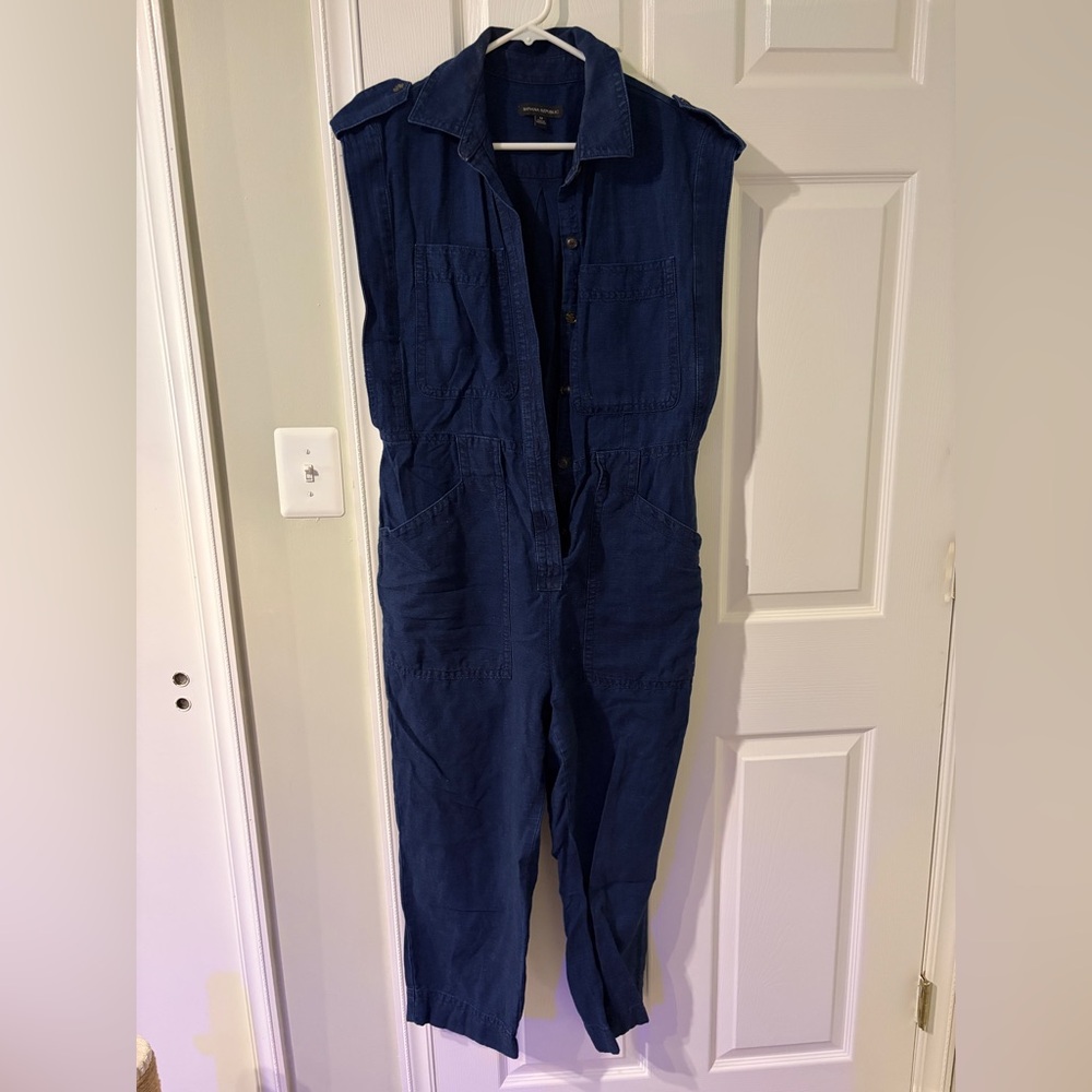 Banana Republic Navy Blue Jumpsuit